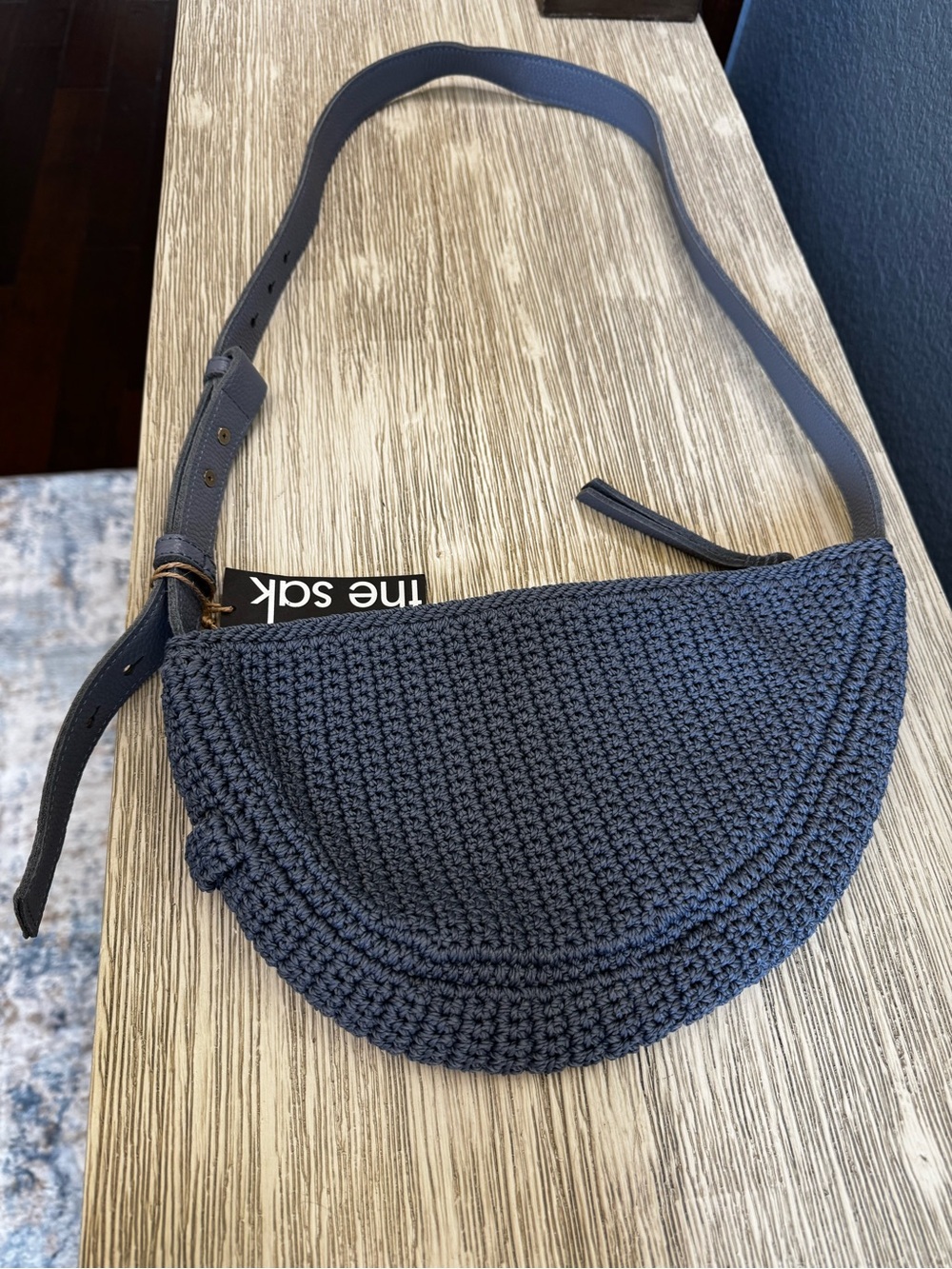 🆕 The Sak Tess Maritime Crochet Crossbody Sling Bag